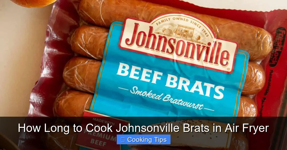 How Long to Cook Johnsonville Brats in Air Fryer