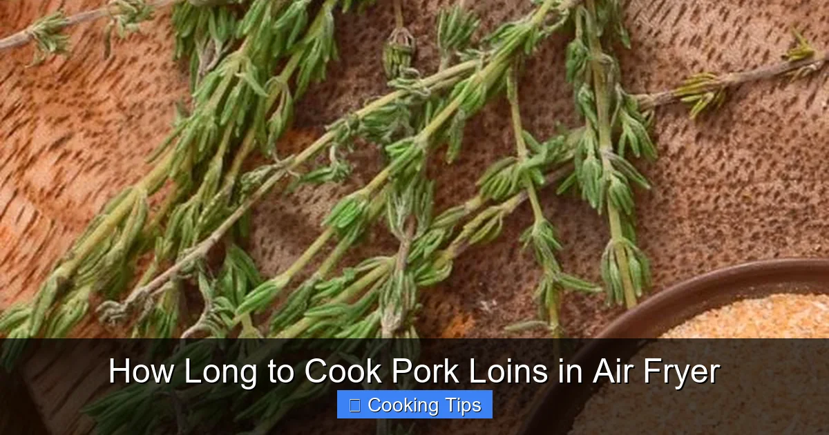 How Long to Cook Pork Loins in Air Fryer