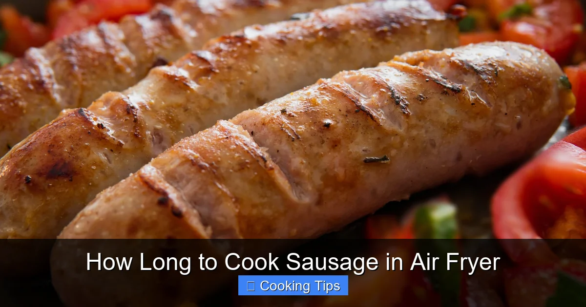 How Long to Cook Sausage in Air Fryer