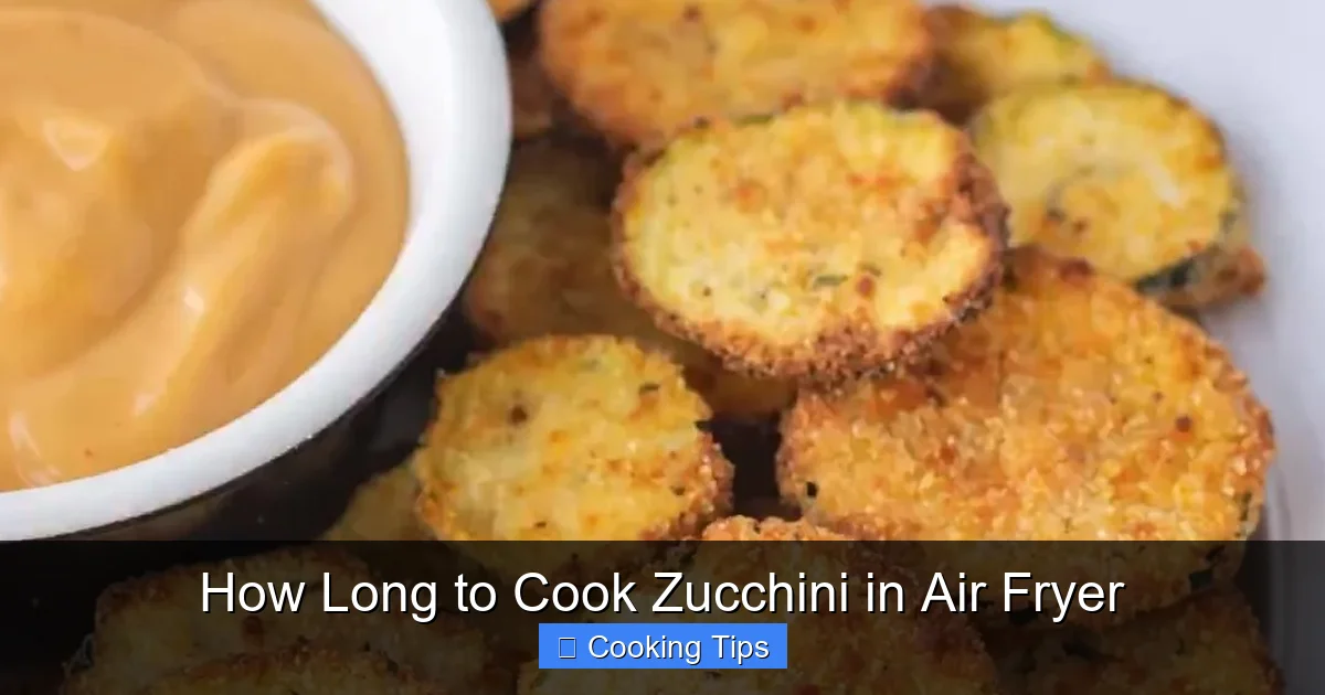 How Long to Cook Zucchini in Air Fryer