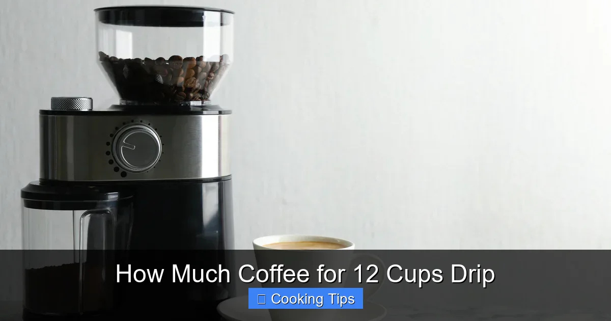 How Much Coffee for 12 Cups Drip