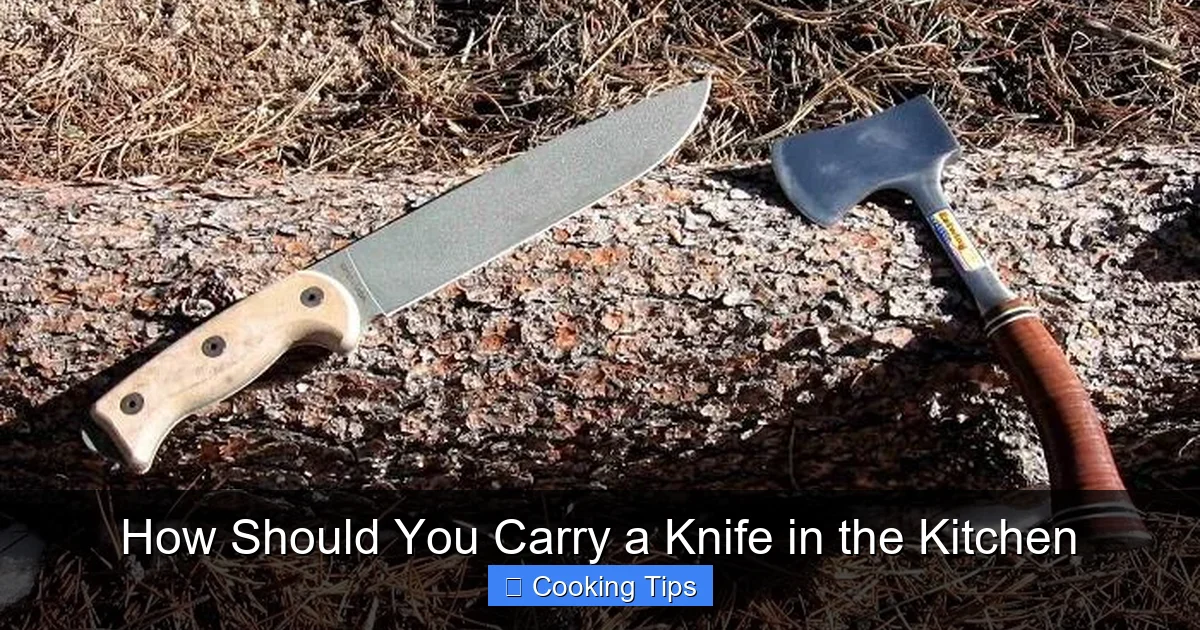 How Should You Carry a Knife in the Kitchen