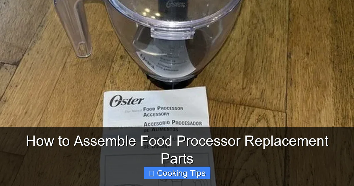 How to Assemble Food Processor Replacement Parts
