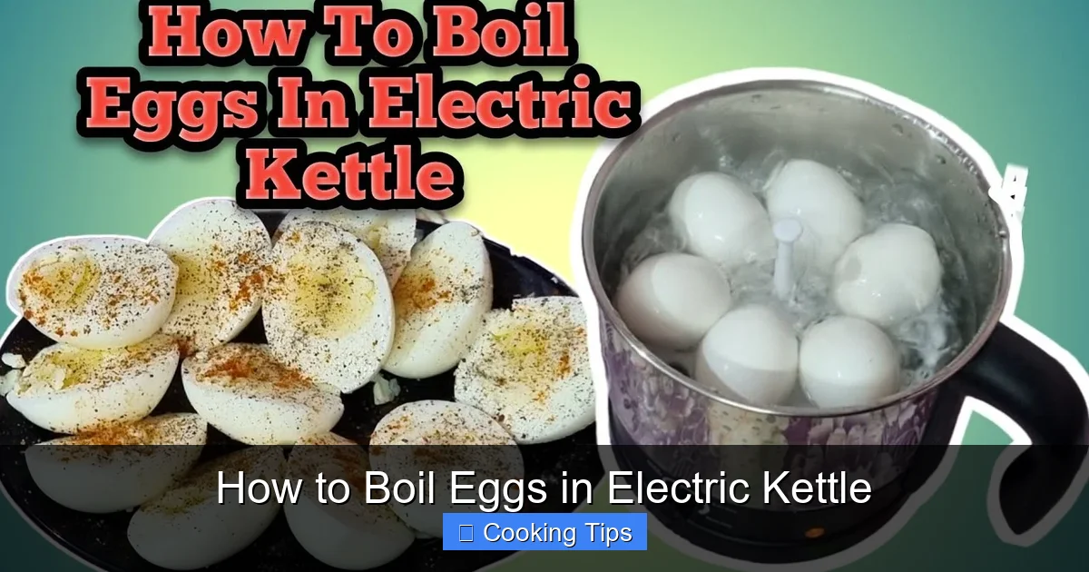 How to Boil Eggs in Electric Kettle
