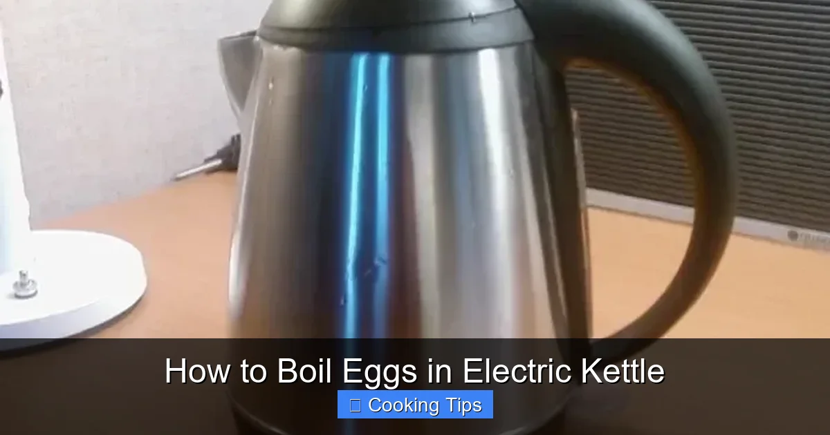 How to Boil Eggs in Electric Kettle