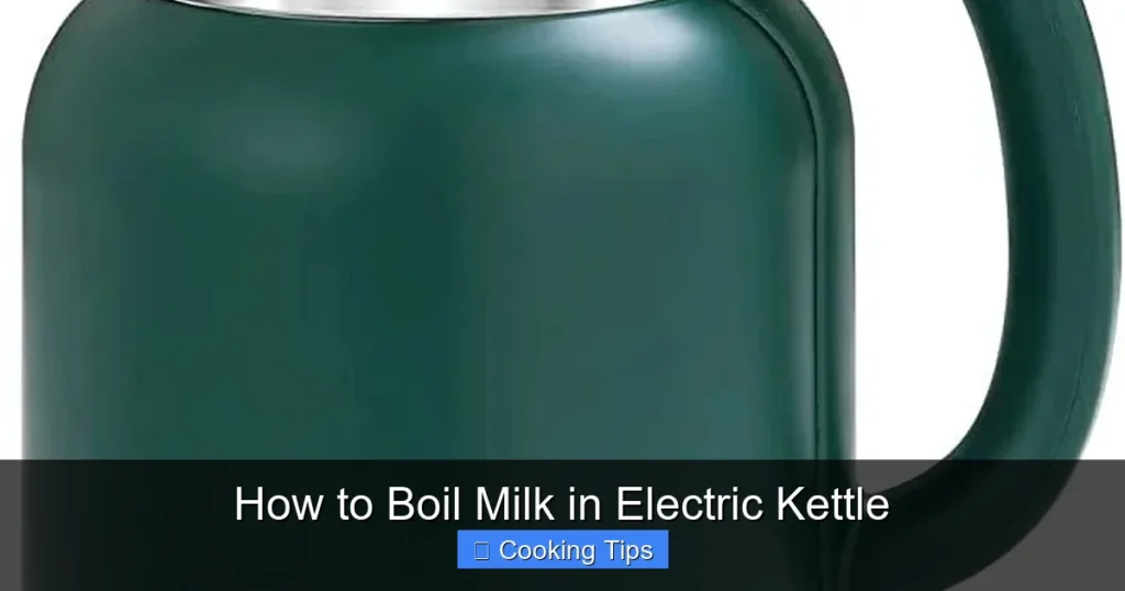 How to Boil Milk in Electric Kettle