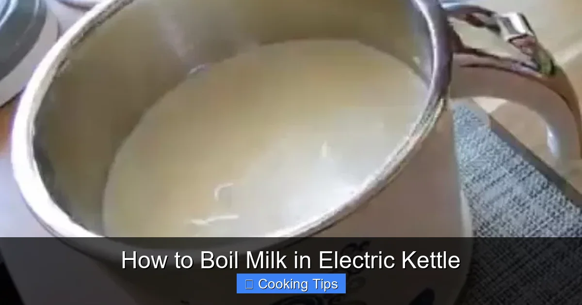 How to Boil Milk in Electric Kettle