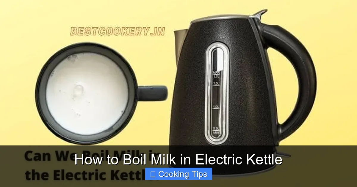 How to Boil Milk in Electric Kettle