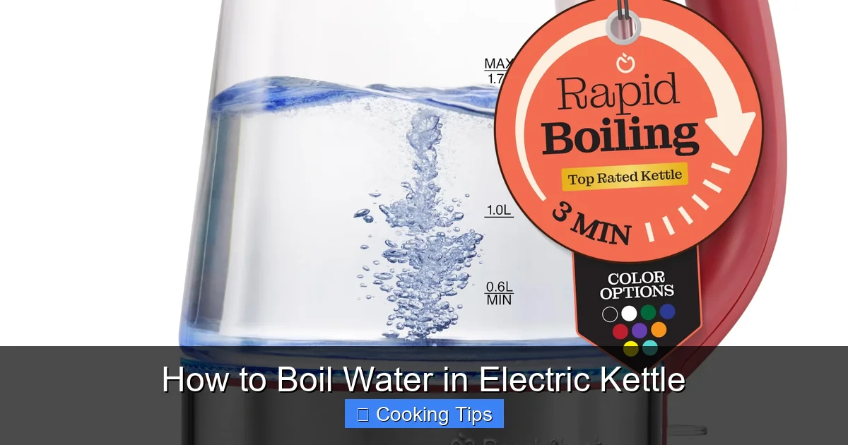 How to Boil Water in Electric Kettle