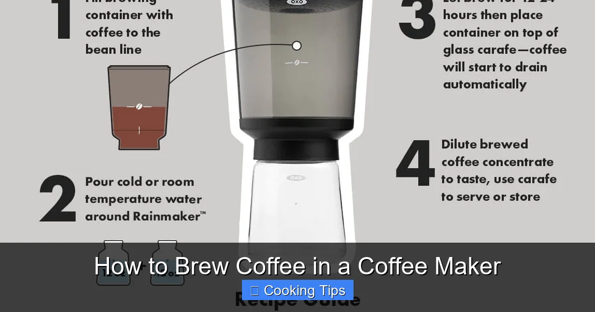 How to Brew Coffee in a Coffee Maker