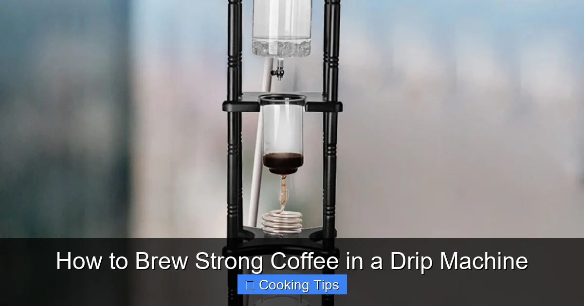 How to Brew Strong Coffee in a Drip Machine