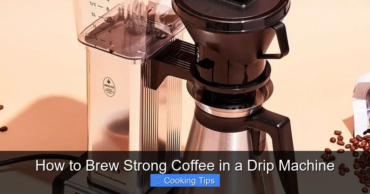 How to Brew Strong Coffee in a Drip Machine