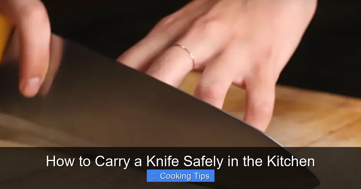 How to Carry a Knife Safely in the Kitchen