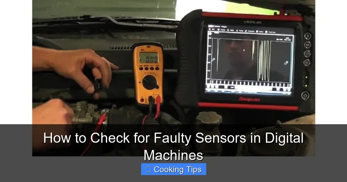 How to Check for Faulty Sensors in Digital Machines