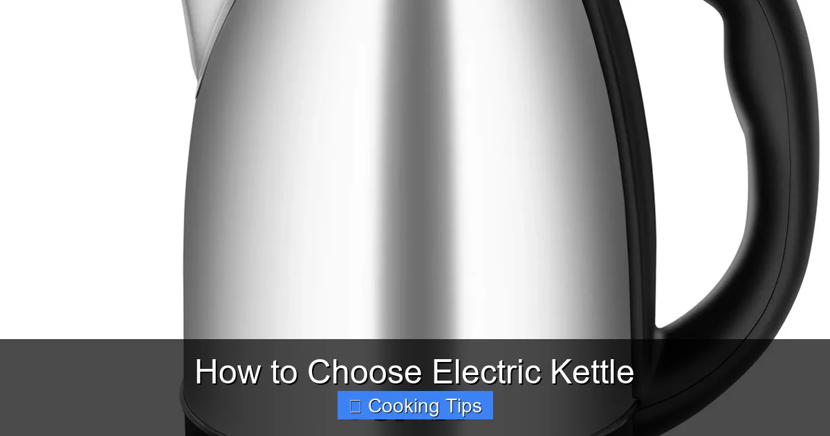 How to Choose Electric Kettle