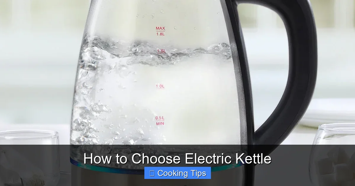 How to Choose Electric Kettle