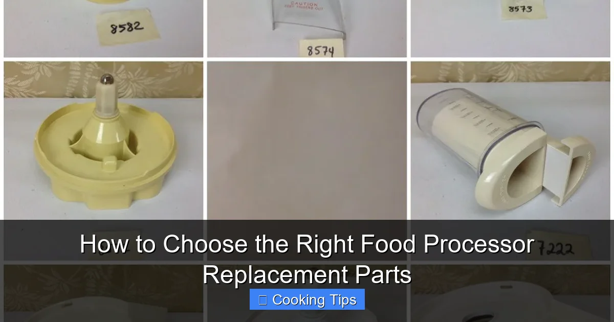 How to Choose the Right Food Processor Replacement Parts