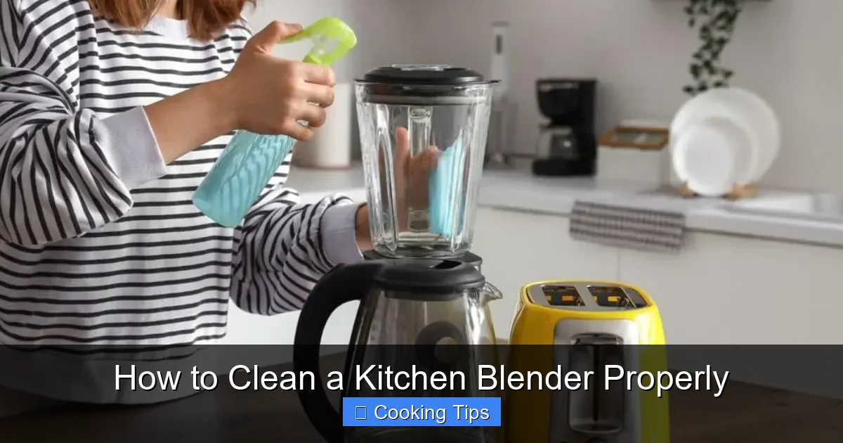 How to Clean a Kitchen Blender Properly