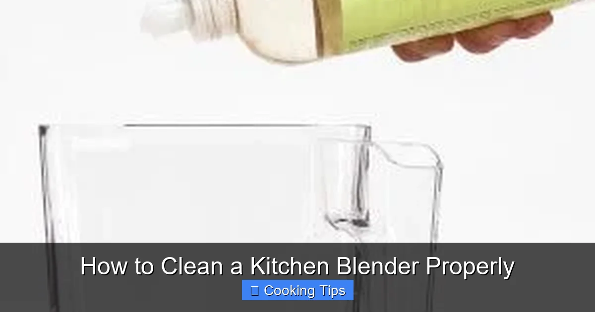 How to Clean a Kitchen Blender Properly