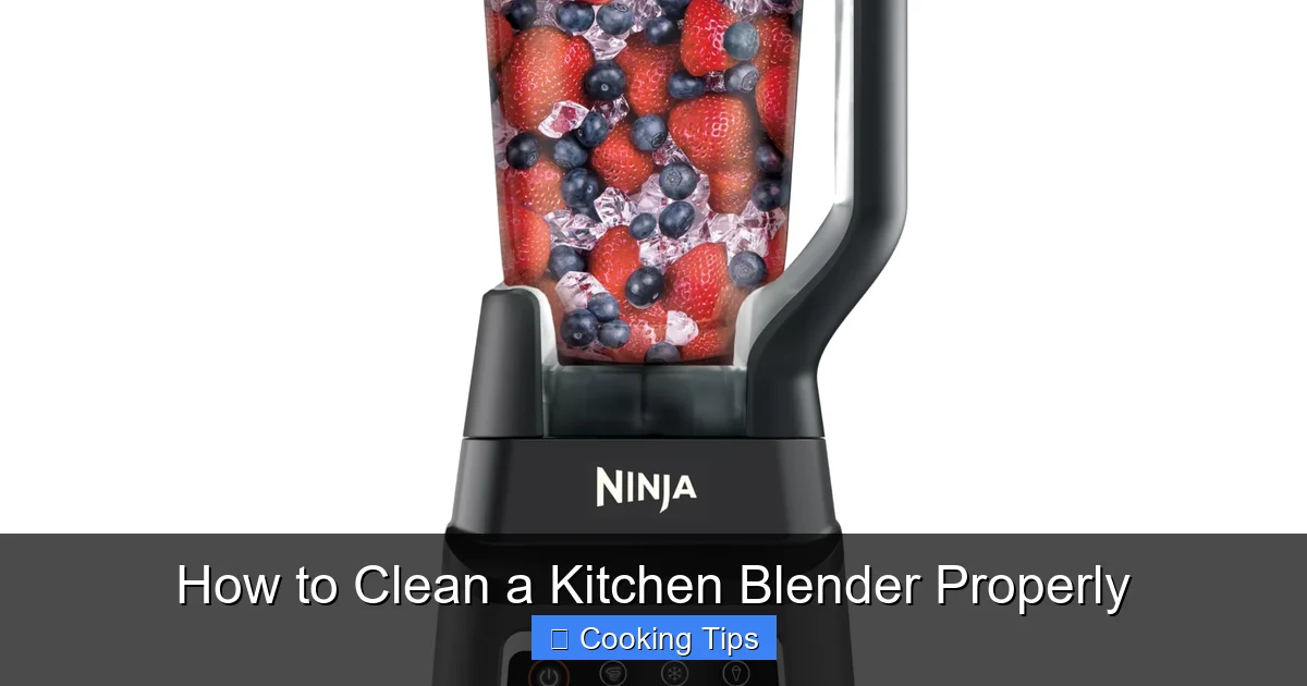 How to Clean a Kitchen Blender Properly