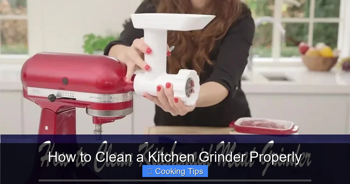 How to Clean a Kitchen Grinder Properly