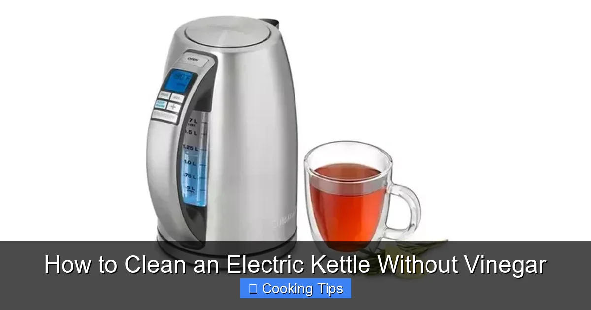 How to Clean an Electric Kettle Without Vinegar