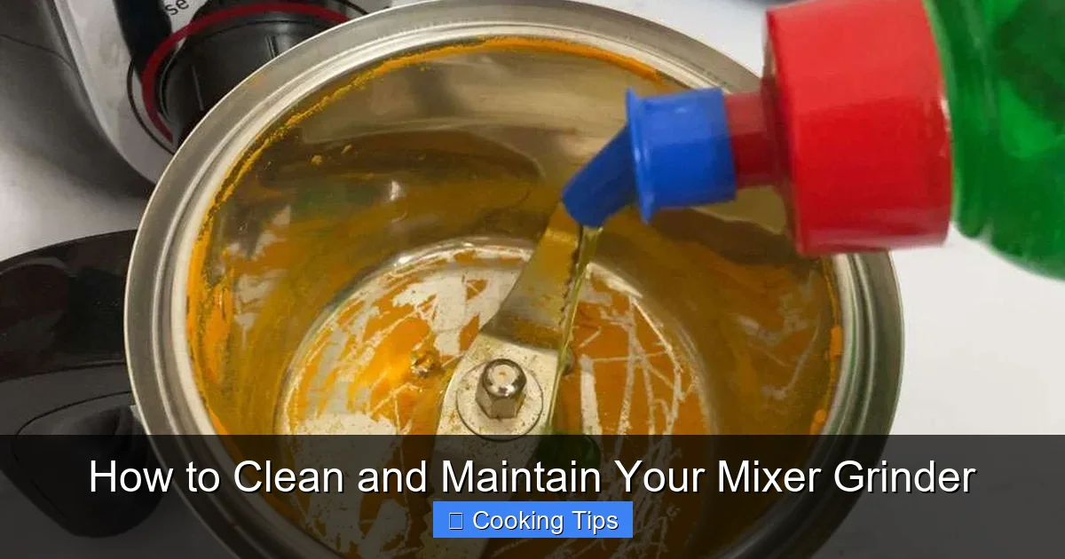 How to Clean and Maintain Your Mixer Grinder