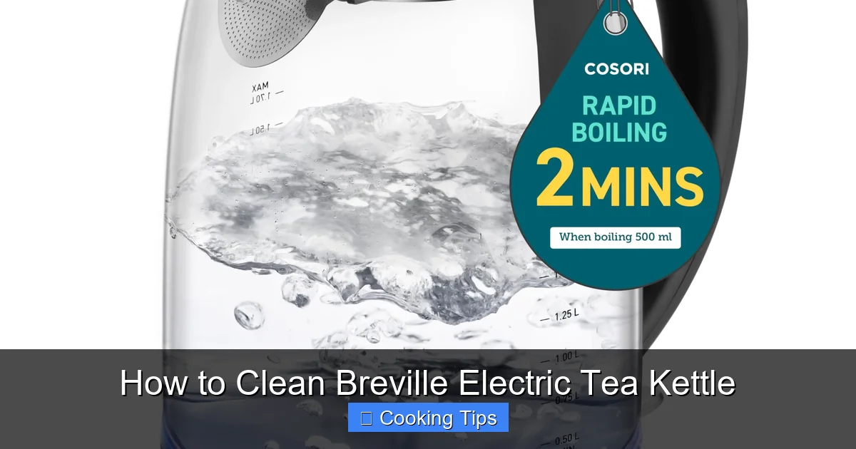How to Clean Breville Electric Tea Kettle