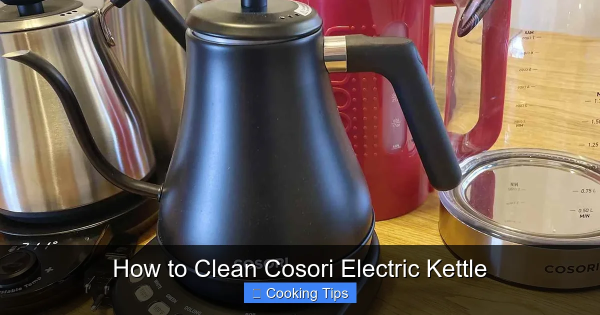 How to Clean Cosori Electric Kettle
