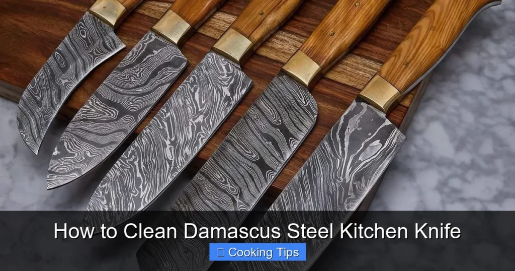 How to Clean Damascus Steel Kitchen Knife