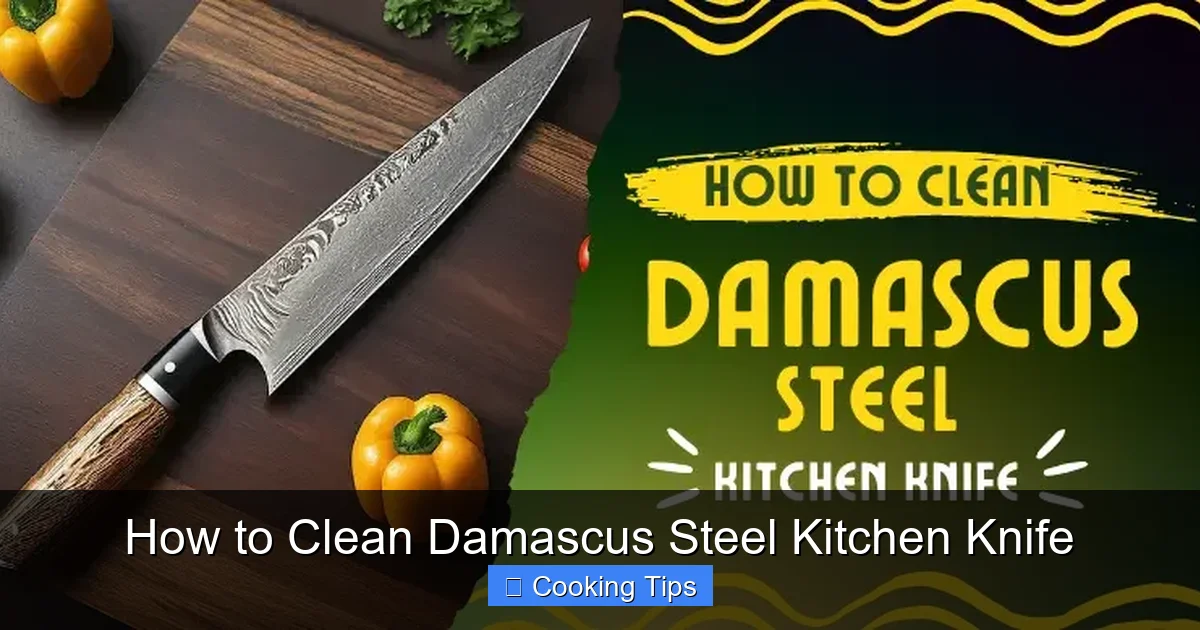 How to Clean Damascus Steel Kitchen Knife