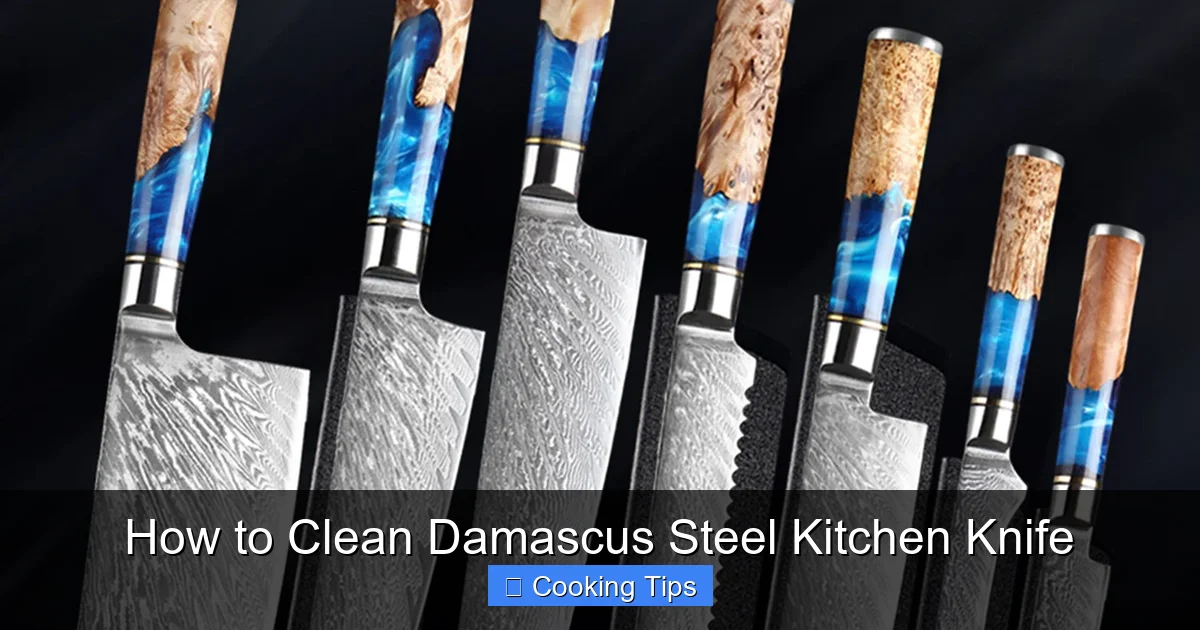 How to Clean Damascus Steel Kitchen Knife