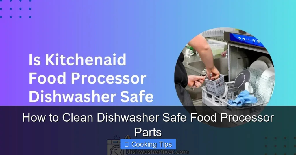 How to Clean Dishwasher Safe Food Processor Parts