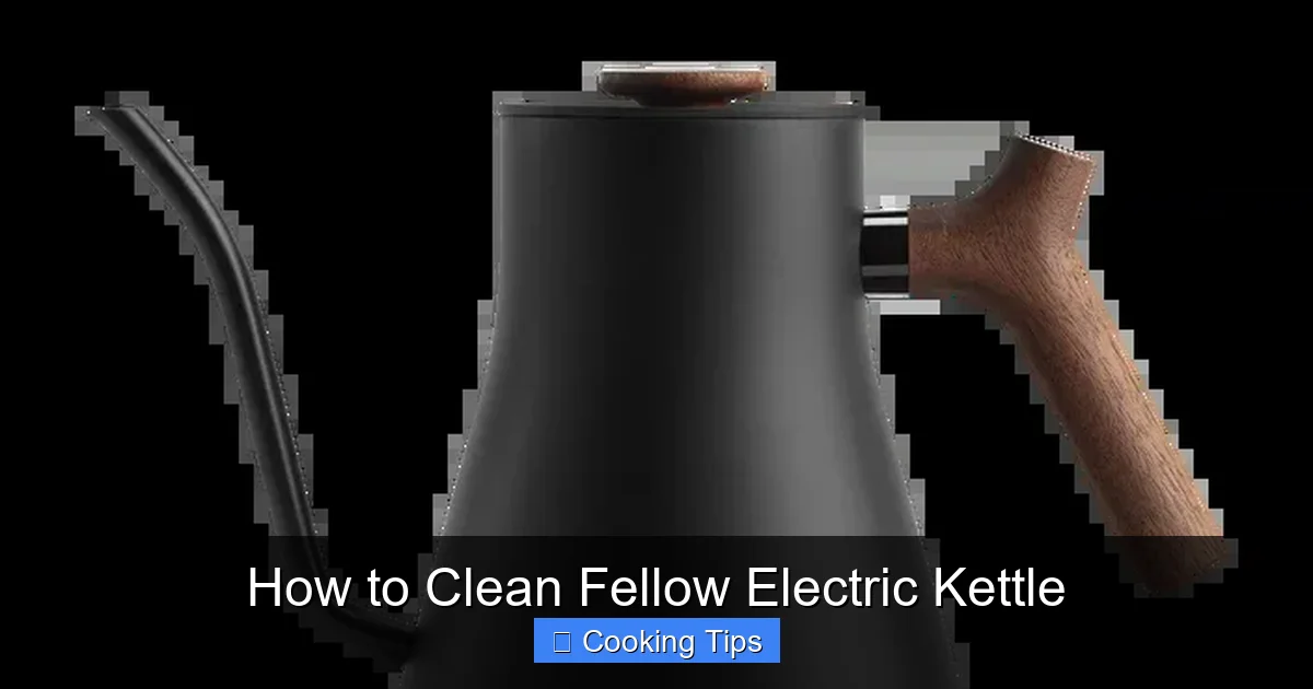 How to Clean Fellow Electric Kettle