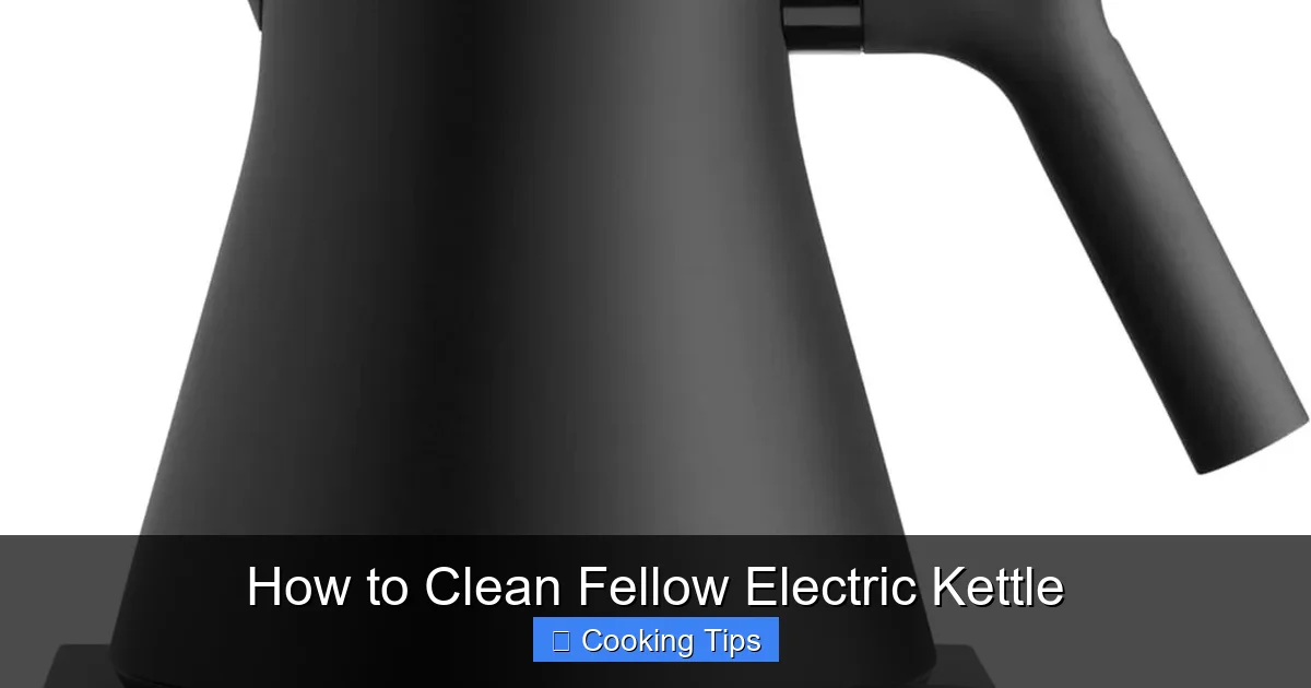 How to Clean Fellow Electric Kettle