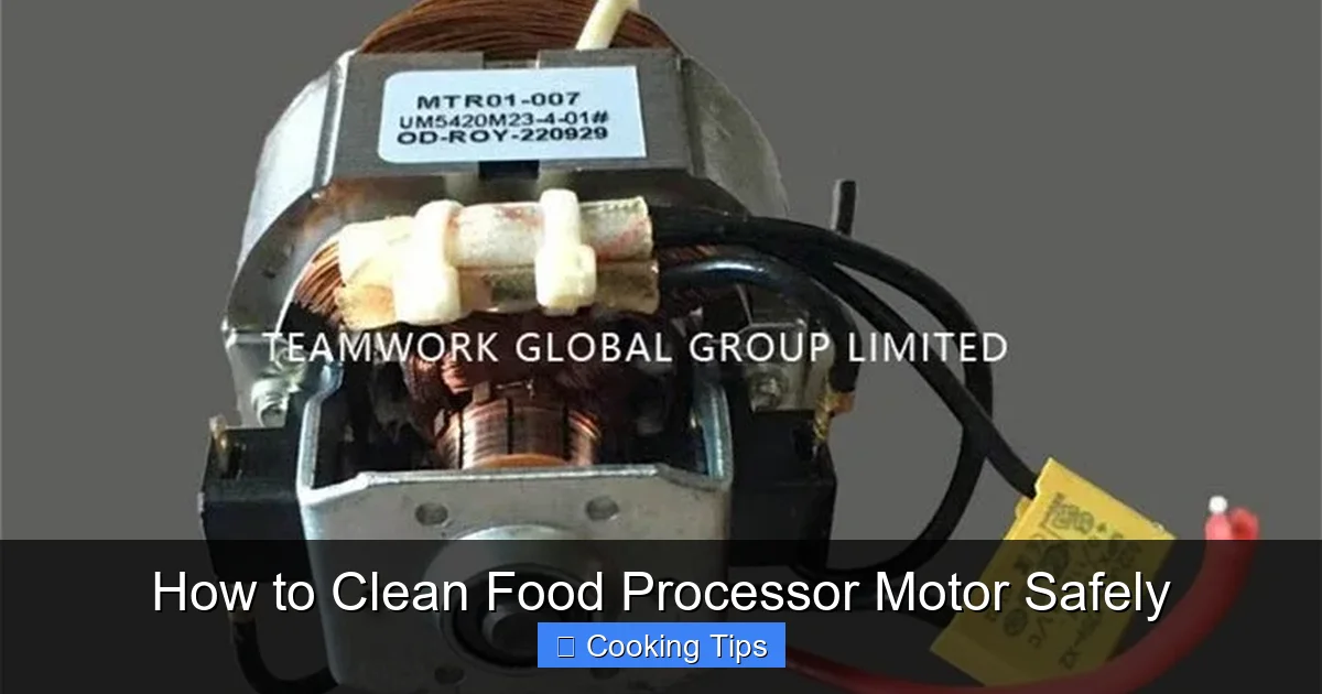 How to Clean Food Processor Motor Safely