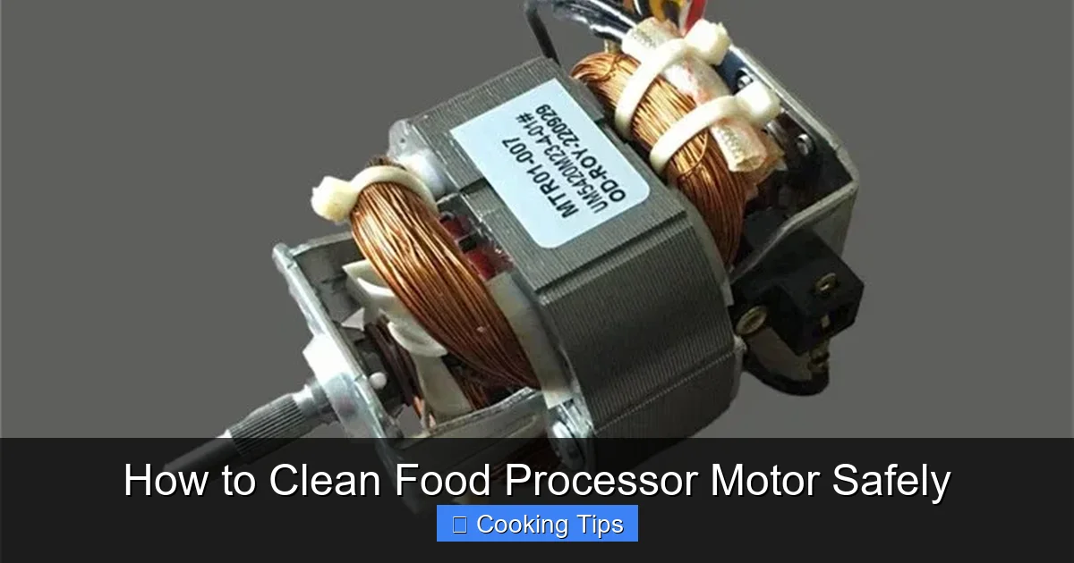 How to Clean Food Processor Motor Safely