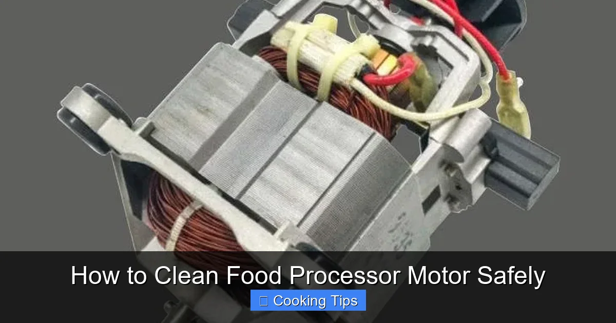 How to Clean Food Processor Motor Safely