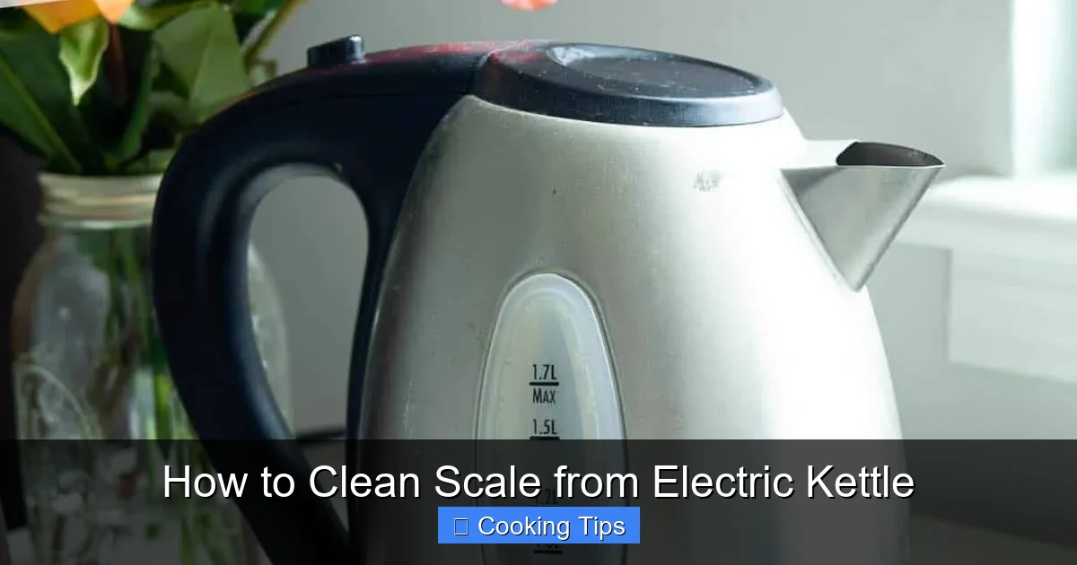 How to Clean Scale from Electric Kettle