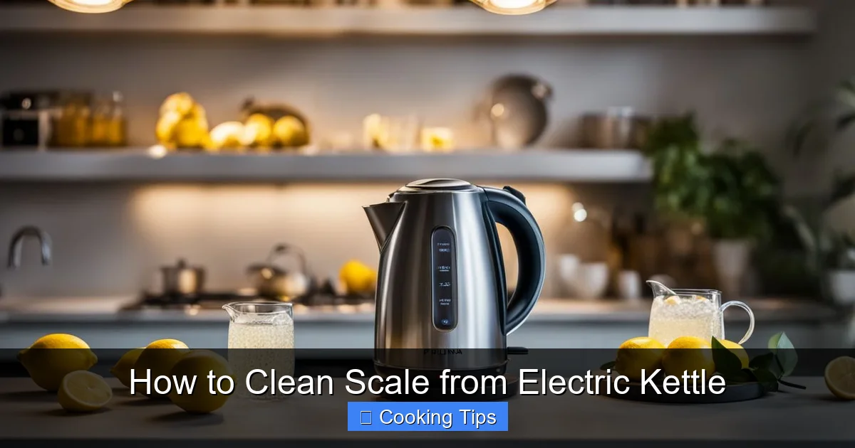 How to Clean Scale from Electric Kettle