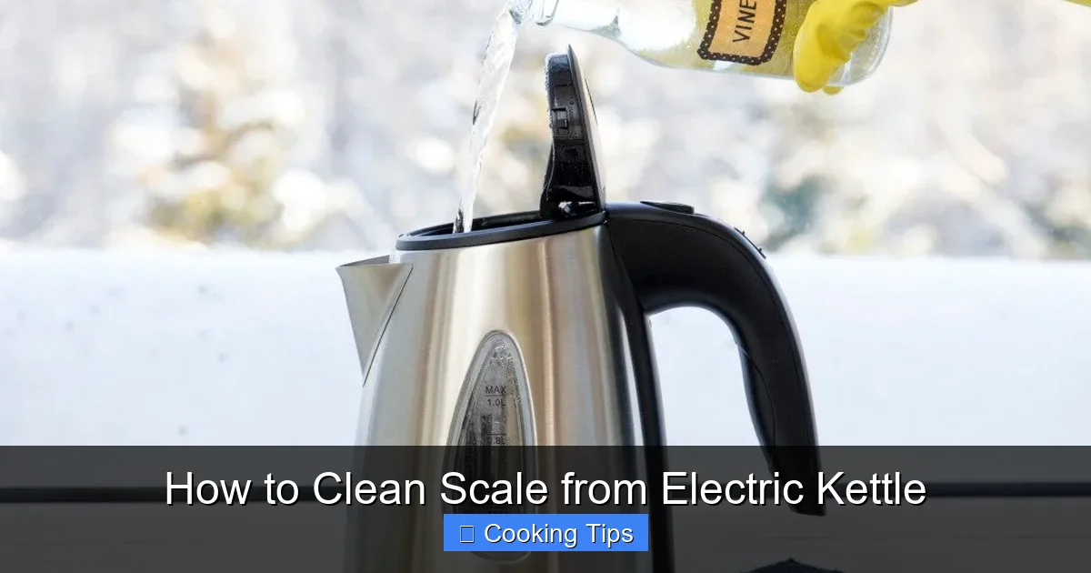 How to Clean Scale from Electric Kettle