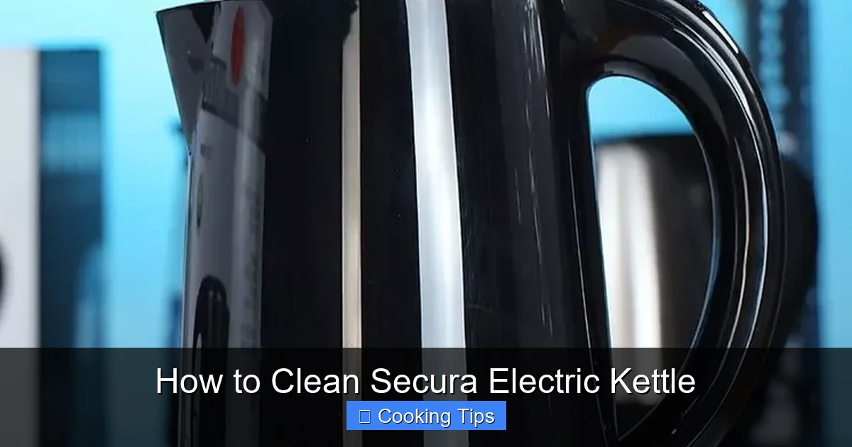How to Clean Secura Electric Kettle