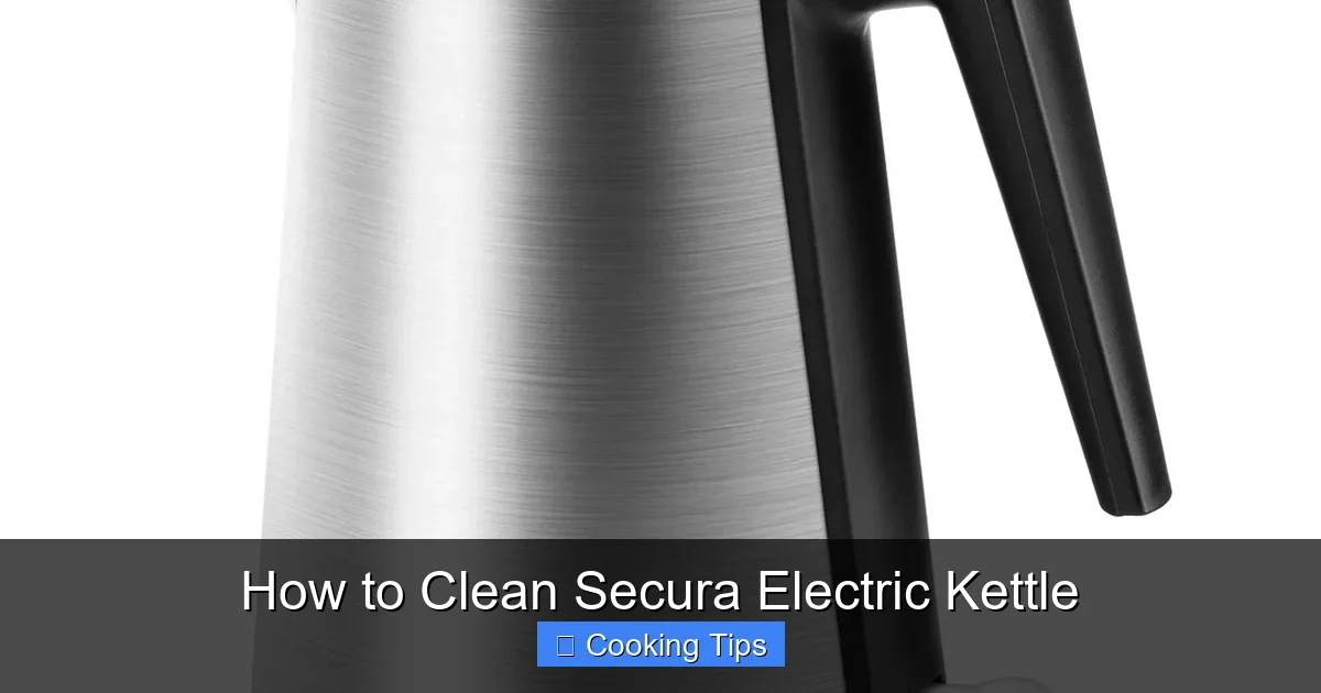 How to Clean Secura Electric Kettle