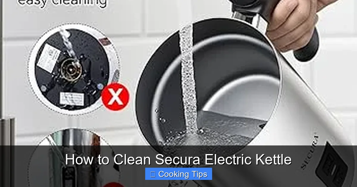 How to Clean Secura Electric Kettle