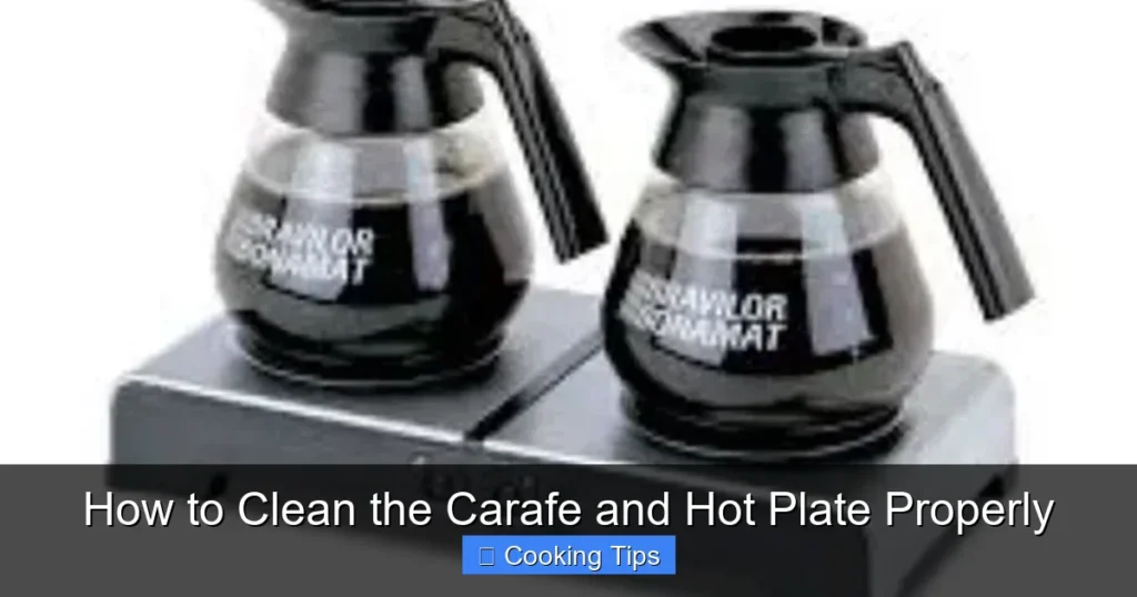 How to Clean the Carafe and Hot Plate Properly