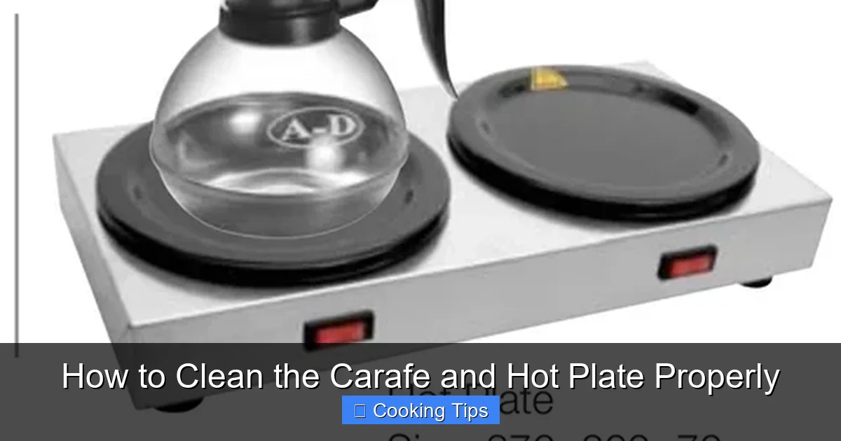 How to Clean the Carafe and Hot Plate Properly