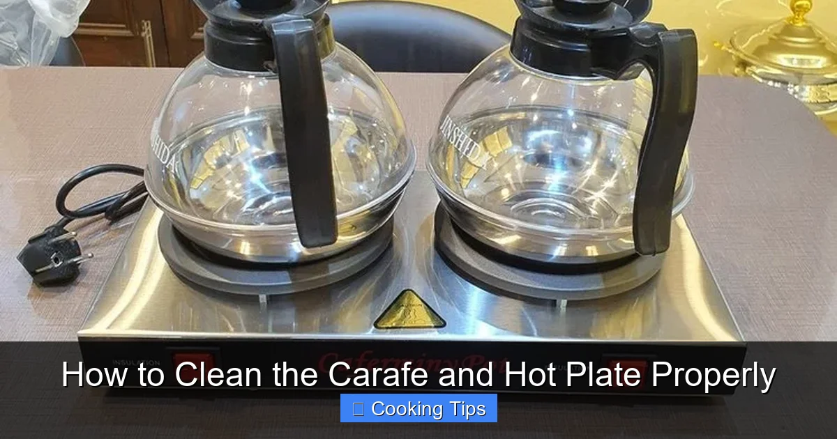 How to Clean the Carafe and Hot Plate Properly