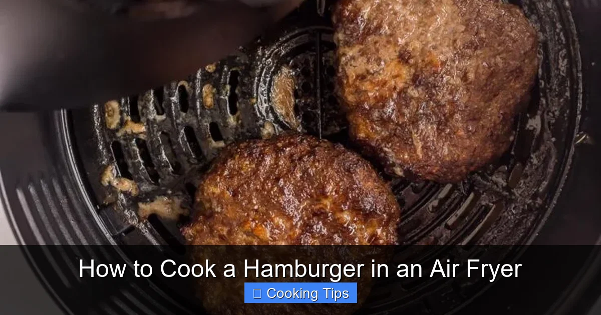 How to Cook a Hamburger in an Air Fryer