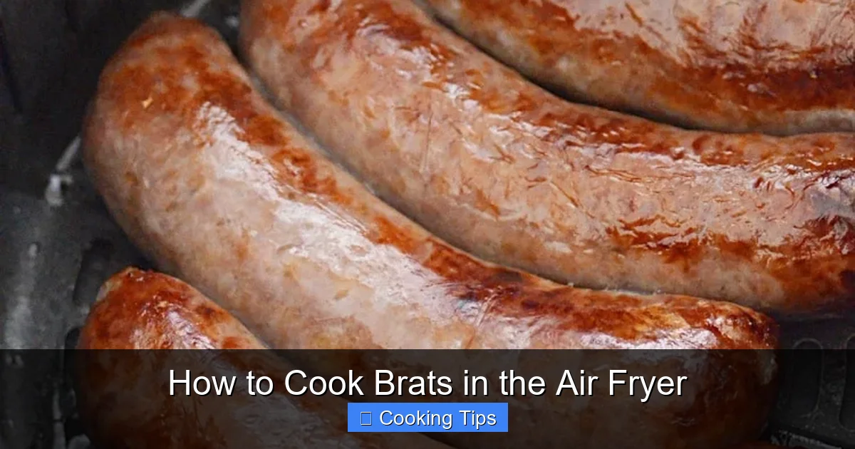 How to Cook Brats in the Air Fryer