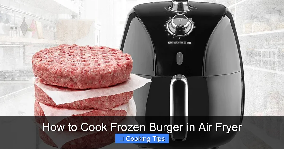 How to Cook Frozen Burger in Air Fryer